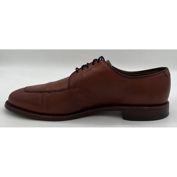 Mens Allen Edmonds Delray Split-toe Derby Brown Leather Dress Shoes Men’s 10D